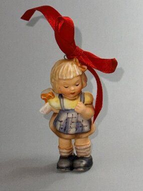 Vintage Hummel Christmas Ornament Goebel Berta Figurine Germany Surprise Gift